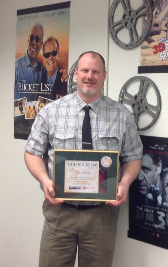 Mr. Deau wins Golden Apple Award for teaching