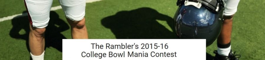 The Ramblers 2015-16 College Bowl Mania Contest
