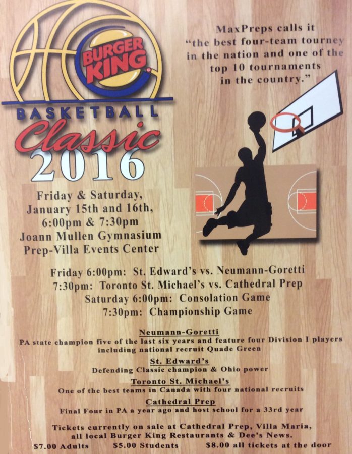 33rd Annual Burger King Classic tips off Friday