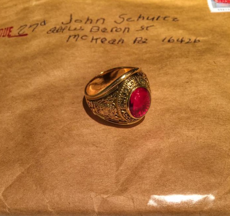 Class ring mysteriously returned