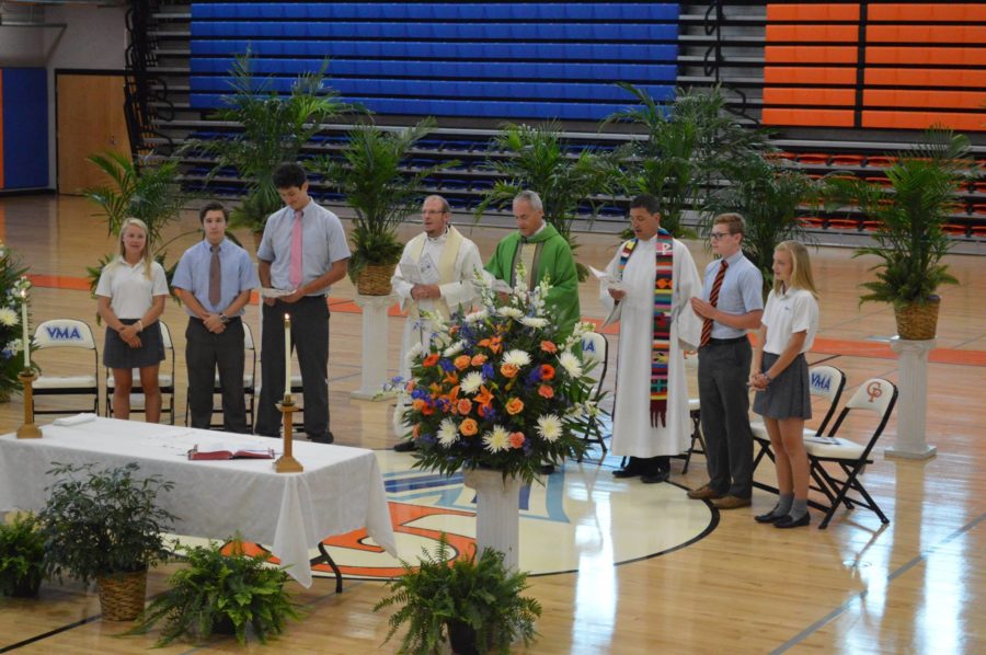 Prep, Villa, and Mother Teresa Academy celebrate All School Mass at Prep and Villa Events Center