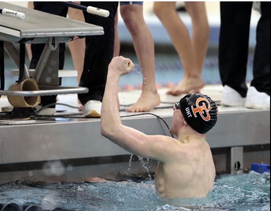 Cathedral Prep swimming relay wins gold