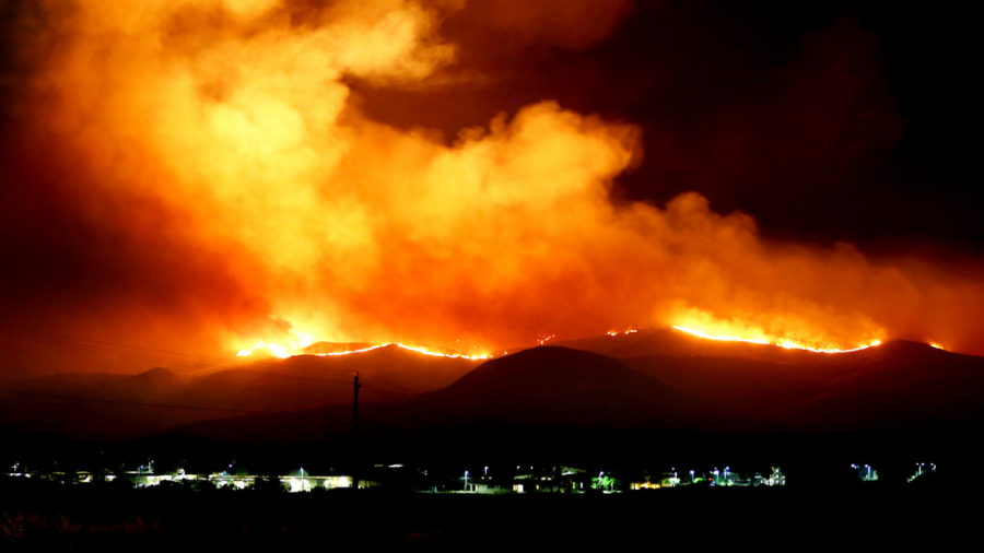 Raging Wildfires plague California